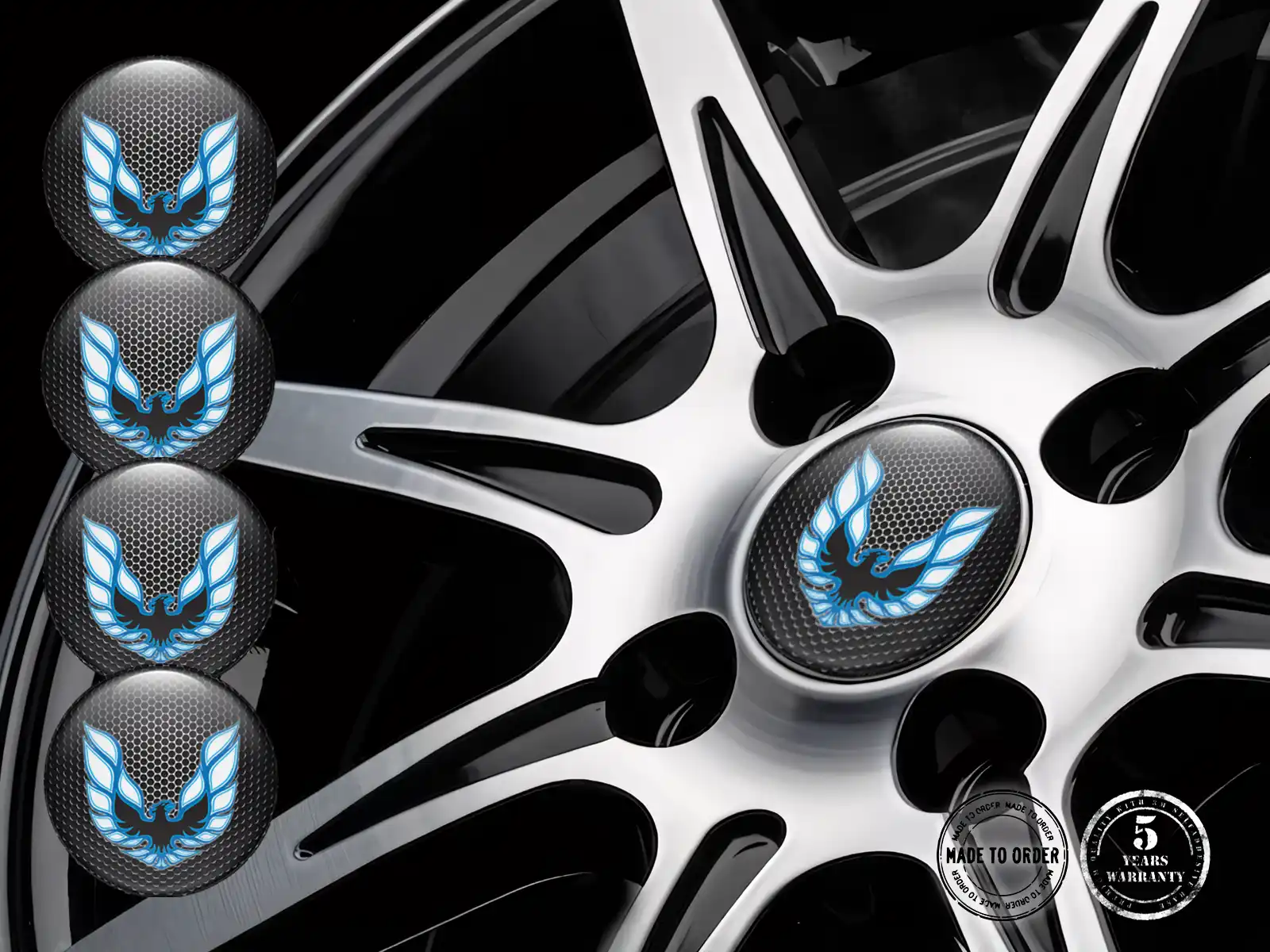 Pontiac Rademblem Ausgabe Premium Gewölbte Aufkleber